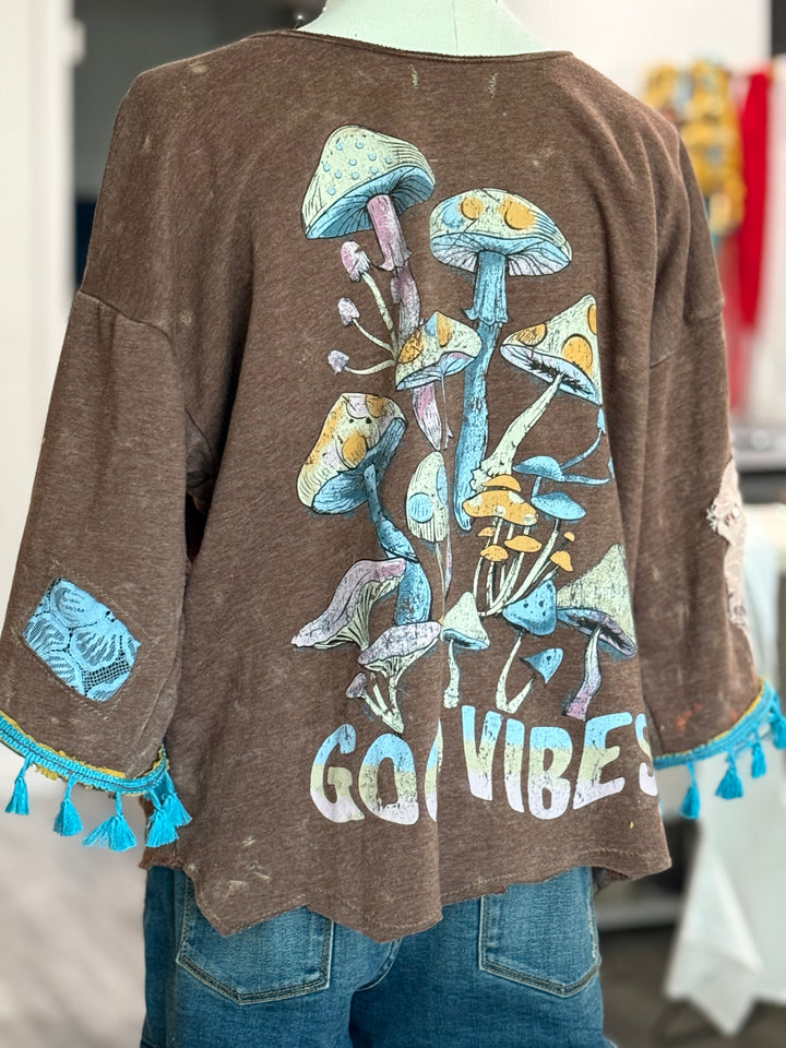 Mushroom Vibes Kimono