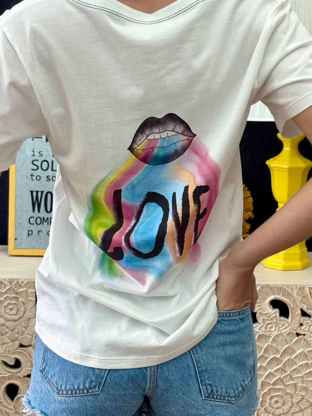 Women's Exhale Love V-Neck Tee