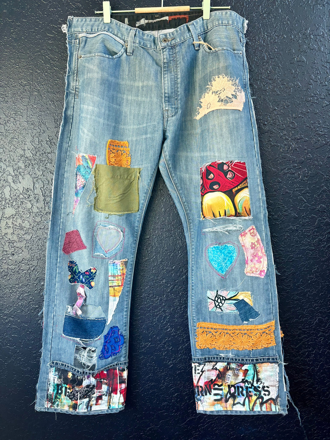 Rebel Patchwork Jeans