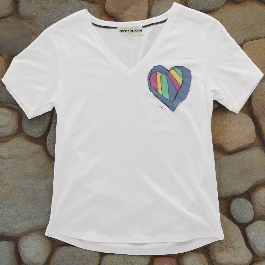 Rainbow Heart Women's Graphic Tee - By Lexi Colberg