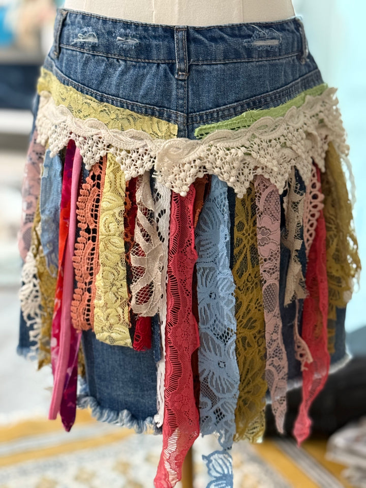 Bow-tiful Jean Skirt