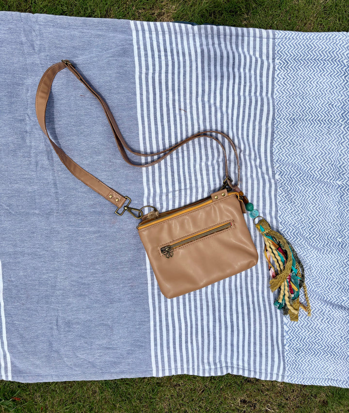 Vegea Grape Leather Crossbody Bag