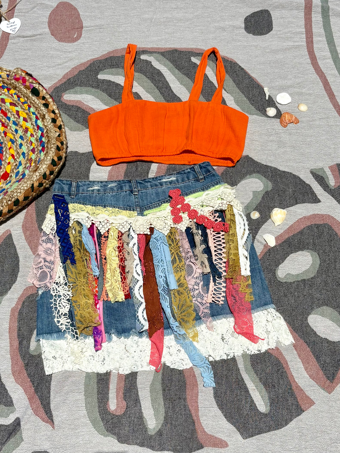 Bow-tiful Jean Skirt