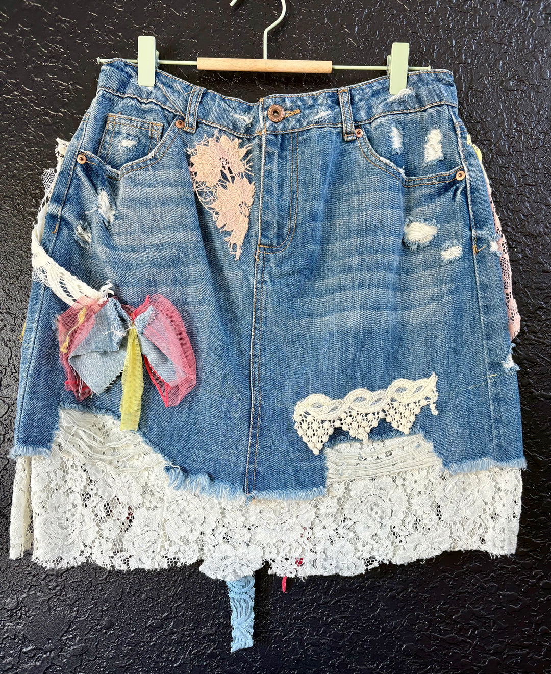 Bow-tiful Jean Skirt
