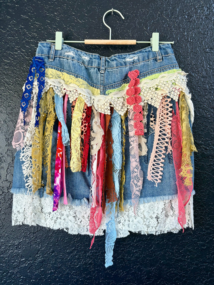 Bow-tiful Jean Skirt