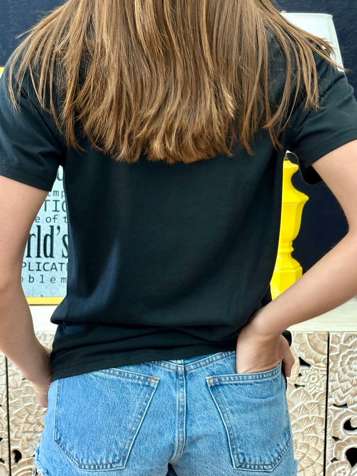 Women's Plain Jewel Neck Tee