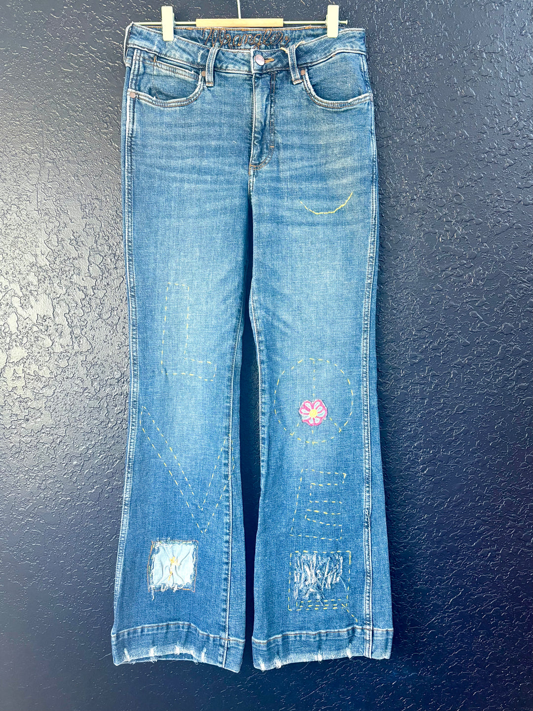 Embroidered Love Jeans