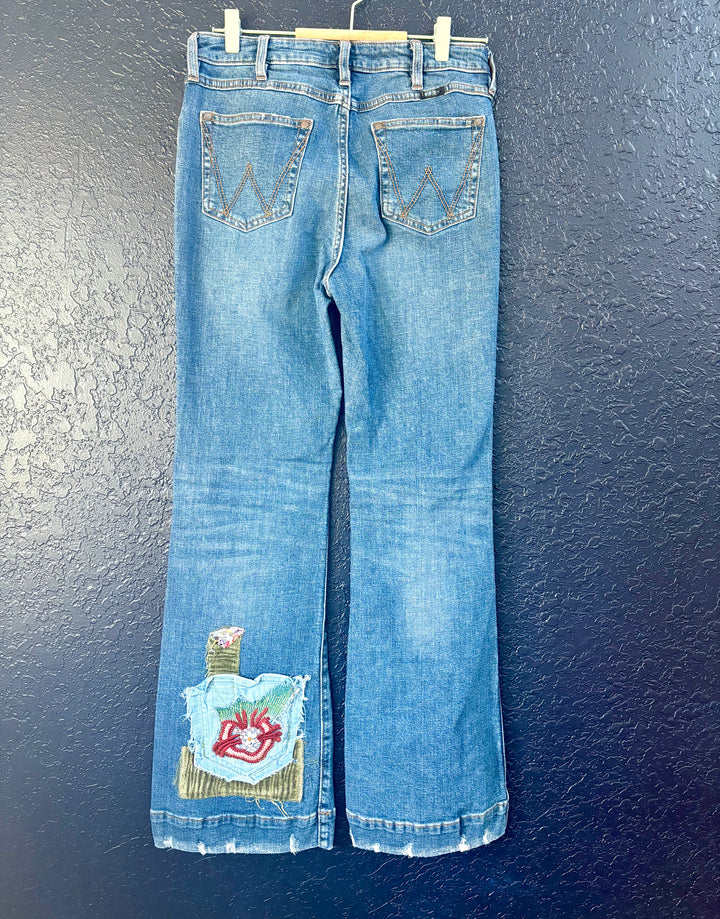 Embroidered Love Jeans