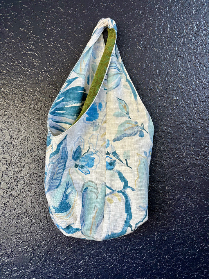 Floral Blue Sling Bag
