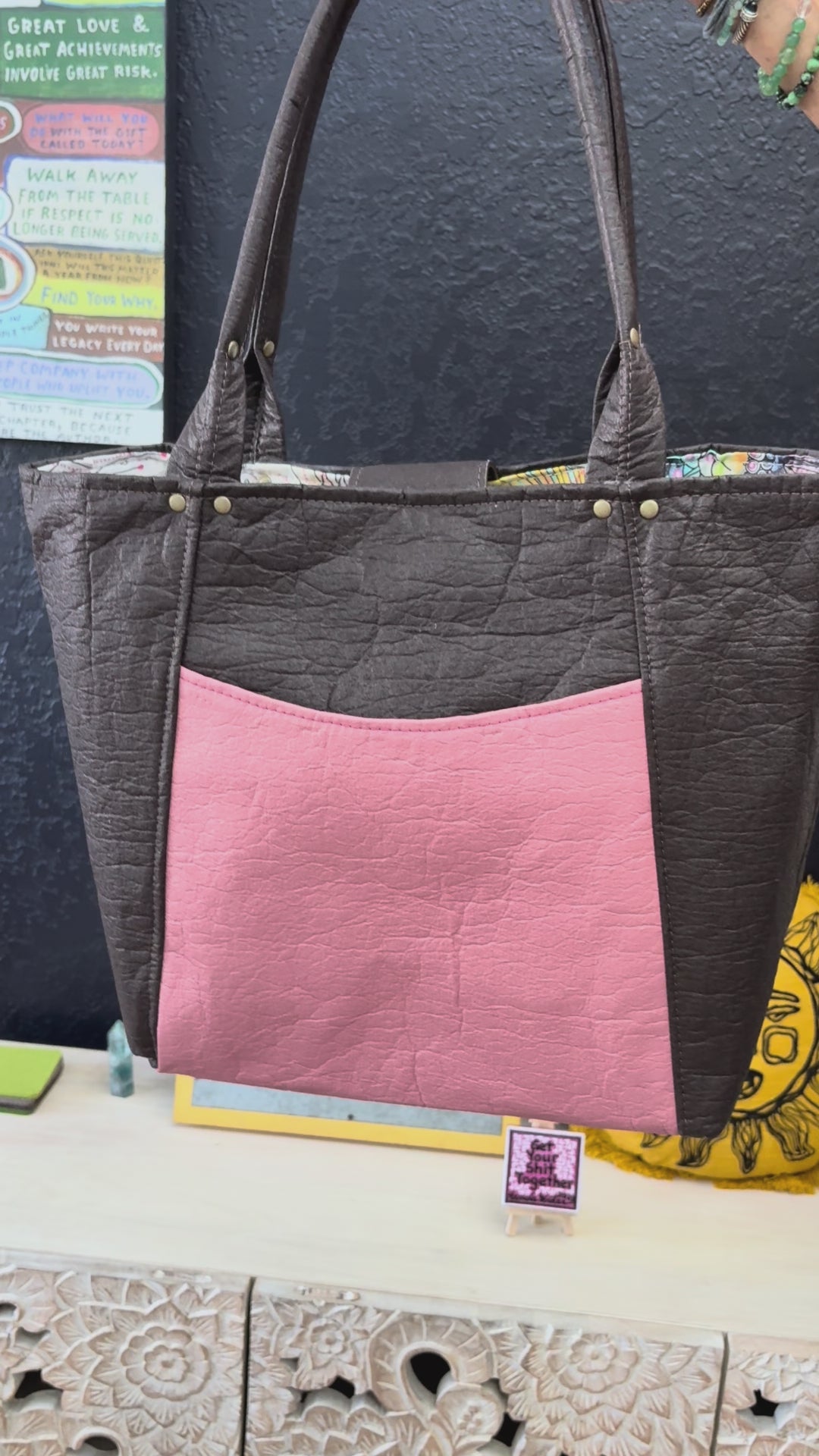 Pineapple Leather Shoulder Bag