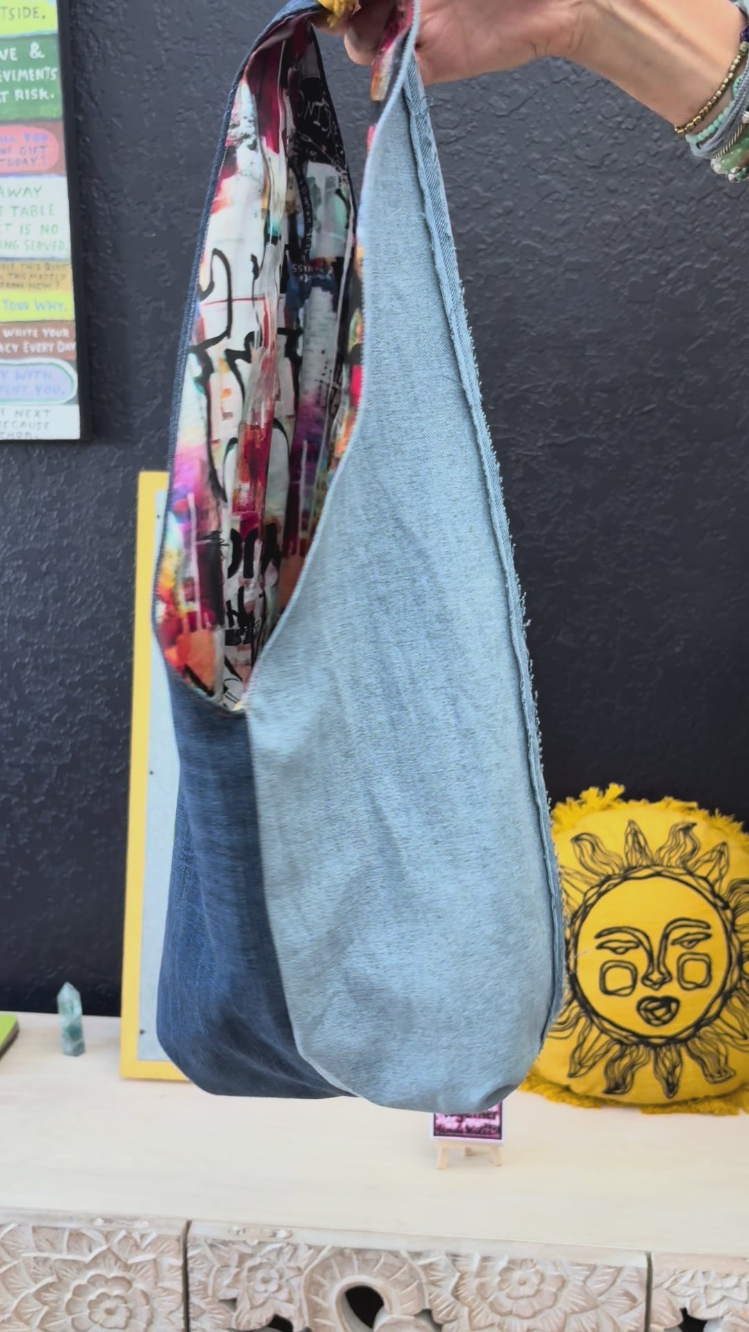 Denim Sling Bag